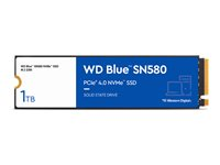 WD Blue SN580 WDS100T3B0E - SSD - 1 TB - intern - M.2 2280 - PCIe 4.0 x4 (NVMe) WDS100T3B0E