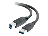 C2G - USB-kabel - USB-type A (hann) til USB Type B (hann) - USB 3.0 - 2 m - svart 81681