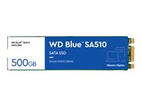 WD Blue SA510 WDS500G3B0B - SSD - 500 GB - intern - M.2 2280 - SATA 6Gb/s - blå WDS500G3B0B