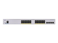 Cisco Business 250 Series CBS250-24P-4G - Switch - L3 - smart - 24 x 10/100/1000 (PoE+) + 4 x Gigabit SFP - rackmonterbar - PoE+ (195 W) CBS250-24P-4G-EU