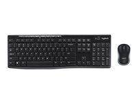 Logitech MK270 Wireless Combo - Tastatur- og mussett - trådløs - 2.4 GHz - Nordisk 920-004535