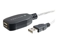 C2G TruLink USB 2.0 Active Extension Cable - USB-forlengelseskabel - USB (hunn) til USB (hann) - USB 2.0 - 12 m - aktiv - hvit 81656