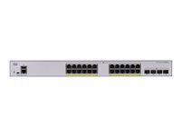 Cisco Business 250 Series CBS250-24FP-4X - Switch - L3 - smart - 24 x 10/100/1000 (PoE+) + 4 x 10 Gigabit SFP+ - rackmonterbar - PoE+ (370 W) CBS250-24FP-4X-EU