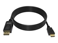 VISION - Adapterkabel - DisplayPort hann til HDMI hann - 2 m - svart - 4K-støtte TC 2MDPHDMI/BL