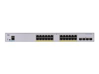 Cisco Business 350 Series CBS350-24FP-4X - Switch - L3 - Styrt - 24 x 10/100/1000 (PoE+) + 4 x 10 Gigabit SFP+ - rackmonterbar - PoE+ (370 W) CBS350-24FP-4X-EU