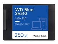 WD Blue SA510 WDS250G3B0A - SSD - 250 GB - intern - 2.5" - SATA 6Gb/s - blå WDS250G3B0A
