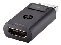HP DisplayPort to HDMI Adapter - Video adapter - DisplayPort hann til HDMI hunn - for EliteBook 8770; ProBook 64X G4, 650 G5; ZBook 14 G2, 14u G4, 15 G2, 15u G2, 15u G4, 17 G3 F3W43AA