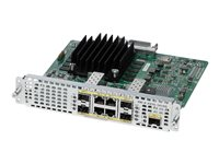 Cisco 4-Port High-Density Gigabit or 1-Port 10 Gigabit Ethernet WAN Service Module - Utvidelsesmodul - enhanced service module (SM-X) - kombo-Gigabit SFP x 4 + 10 Gigabit SFP+ x 1 - for Cisco 4451-X; Integrated Services Router 4331, 4351 SM-X-4X1G-1X10G=