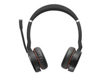 Jabra Evolve 75 SE MS Stereo - Hodesett - on-ear - Bluetooth - trådløs - aktiv støydemping - USB - Certified for Microsoft Teams - for LINK 380a MS 7599-842-109