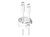 empower - USB-kabel - 24 pin USB-C (hann) til 24 pin USB-C (hann) - USB 2.0 - 48 V - 5 A - 1.2 m - Fast Power Charging (240W) - sølvhvit EM77569