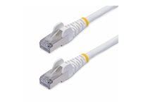 StarTech.com 2m White CAT8 Ethernet Cable, Snagless, S/FTP, 25G/40G - Koblingskabel - RJ-45 (hann) til RJ-45 (hann) - 2 m - 5.6 mm - S/FTP - CAT 5/5e/6/6a/8 - IEEE 802.3bt/IEEE 802.3ba - uten hindringer, halogenfri - hvit NLWH-2M-CAT8-PATCH