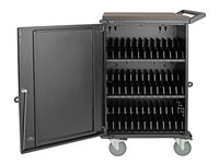 Eaton Tripp Lite Series 36-Device AC Charging Station Cart for Chromebooks and Laptops, European Version w Schuko Plug, 230V - 3 m Cord - Vogn (kun lading) - for 36 notebooker - låsbar - robust stål - svart - skjermstørrelse: inntil 15" - utgang: AC 230 V CSCXS36AC