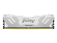 Kingston FURY Renegade - DDR5 - modul - 16 GB - DIMM 288-pin - 6800 MT/s / PC5-54400 - CL36 - 1.4 V - ikke-bufret - on-die ECC - hvitt og sølv KF568C36RW-16