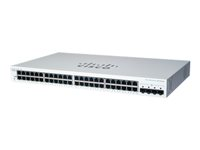 Cisco Business 220 Series CBS220-48T-4G - Switch - smart - 48 x 10/100/1000 + 4 x Gigabit SFP (opplink) - rackmonterbar - gjenfabrikert CBS220-48T-4GEU-RF