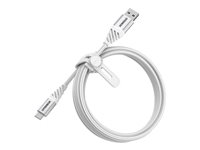 OtterBox Premium - USB-kabel - 24 pin USB-C (hann) til USB (hann) - USB 2.0 - 3 A - 2 m - skyhvit 78-52668