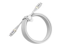 OtterBox Premium - USB-kabel - 24 pin USB-C (hann) til 24 pin USB-C (hann) - 3 m - skyhvit 78-52682