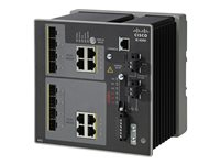 Cisco Industrial Ethernet 4000 Series - Switch - Styrt - 4 x kombo-SFP + 4 x kombo-Gigabit SFP - DIN-skinnemonterbar - DC power - TAA-samsvar IE-4000-4TC4G-E