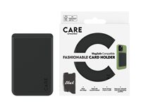 CARE by PanzerGlass - Magnetkortholder - MagSafe-samsvar - svart - for Apple iPhone 12, 13, 14 1445