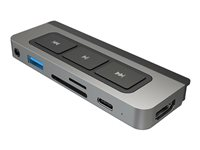 HyperDrive 6-in-1 USB-C Media Hub - Dokkingstasjon - USB-C - HDMI - for Apple 10.9-inch iPad Air (4th generation, 5th generation); 11-inch iPad Pro (1st generation, 2nd generation, 3rd generation); 12.9-inch iPad Pro (3rd generation, 4th generation, 5th generation); iPad mini (6th generation) HD449