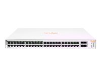 HPE Aruba Instant On 1830 48G 24p Class4 PoE 4SFP 370W Switch - Switch - smart - 24 x 10/100/1000 + 24 x 10/100/1000 (PoE+) + 4 x Gigabit SFP - stasjonær, rackmonterbar - PoE+ (370 W) JL815A#ABB