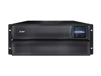 APC Smart-UPS X 3000VA Short Depth Tower/Rack LCD - UPS (rackmonterbar/ekstern) - AC 208 V - 2700 watt - 3000 VA - enkeltfase - RS-232, USB - utgangskontakter: 11 - 4U - svart SMX3000HVT