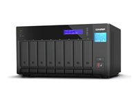 QNAP TVS-h874T - NAS-server - 8 brønner - SATA 6Gb/s - RAID JBOD, RAID 0, 1, 5, 6, 10, 50, 60 - RAM 64 GB - 2.5 Gigabit Ethernet - iSCSI støtte TVS-H874T-I9-64G