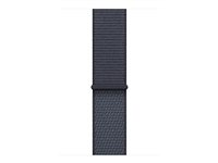 Apple - Sløyfe for smart armbåndsur - 46mm - 145 - 220 mm - anker blå - for Watch Hermès Series 9, SE 3, Series 10, Series 11, Series 8, Series 9, Ultra 2, Ultra 3 MFFH4ZM/A