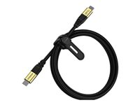 OtterBox - USB-kabel - 24 pin USB-C (hann) til 24 pin USB-C (hann) - USB 3.2 - 5 A - 1.8 m - USB Power Delivery (5 A, 100 W) 78-80212