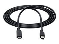 StarTech.com 6ft / 2m USB-C to Mini DisplayPort Cable - 4K 60Hz - Black - USB 3.1 Type C to mDP Adapter (CDP2MDPMM6B) - Adapterkabel - 24 pin USB-C (hann) til Mini DisplayPort (hann) - USB 3.1 / Thunderbolt 3 / DisplayPort 1.2 - 1.8 m - støtte for 4K 60 Hz (3840 x 2160) - svart CDP2MDPMM6B