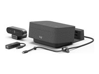 Logitech Logi Dock Focus Room Kit - Videokonferansesett (Logitech Logi Dock, Logitech BRIO Ultra HD Pro Webcam) - Certified for Microsoft Teams 991-000464