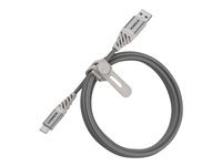 OtterBox Premium - USB-kabel - 24 pin USB-C (hann) til USB (hann) - USB 2.0 - 3 A - 1 m - skyhvit 78-52539
