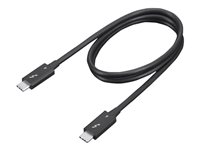 Lenovo - Thunderbolt-kabel - 24 pin USB-C (hann) til 24 pin USB-C (hann) - Thunderbolt 4 - 70 cm - 8K 60Hz støtte, 4K 60Hz støtte - svart 4X91K16968