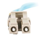 C2G LC-LC 10Gb 50/125 OM3 Duplex Multimode PVC Fiber Optic Cable (LSZH) - Nettverkskabel - LC multimodus (hann) til LC multimodus (hann) - 5 m - 5 m - fiberoptisk - dupleks - 50 / 125 mikroner - OM3 - halogenfri - akvamarin 85552