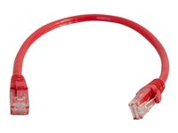 C2G Cat6 Booted Unshielded (UTP) Network Patch Cable - Koblingskabel - RJ-45 (hann) til RJ-45 (hann) - 1 m - UTP - CAT 6 - formstøpt, uten hindringer, flertrådet - rød 83446