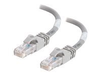 C2G Cat6 Booted Unshielded (UTP) Crossover Patch Cable - Krysskabel - RJ-45 (hann) til RJ-45 (hann) - 3 m - UTP - CAT 6 - formstøpt, uten hindringer, flertrådet - grå 83509