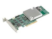 Supermicro - Diskkontroller - SATA 6Gb/s / SAS 12Gb/s - RAID RAID 0, 1, 5, 6, 10, 50, 60 - SAS 12Gb/s AOC-S3908L-H8IR-16DD-O