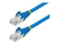 StarTech.com 10m CAT6a Ethernet Cable - Blue - Low Smoke Zero Halogen (LSZH) - 10GbE 500MHz 100W PoE++ Snagless RJ-45 w/Strain Reliefs S/FTP Network Patch Cord - Koblingskabel - RJ-45 (hann) til RJ-45 (hann) - 10 m - S/FTP - CAT 6a - IEEE 802.3bt - uten hindringer, flertrådet, formstøpt, halogenfri - blå NLBL-10M-CAT6A-PATCH