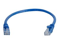 C2G Cat6 Booted Unshielded (UTP) Network Patch Cable - Koblingskabel - RJ-45 (hann) til RJ-45 (hann) - 3 m - UTP - CAT 6 - formstøpt, uten hindringer, flertrådet - blå 83389