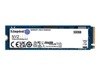 Kingston NV2 - SSD - 500 GB - intern - M.2 2280 - PCIe 4.0 x4 (NVMe) - for Intel Next Unit of Computing 12 Pro Kit - NUC12WSKi5 SNV2S/500G