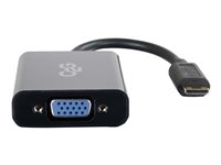C2G HDMI Mini to VGA and Audio Adapter Converter Dongle - Videokonverter - HDMI - VGA - svart 80504