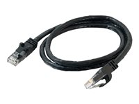 C2G Cat6 Booted Unshielded (UTP) Network Patch Cable - Koblingskabel - RJ-45 (hann) til RJ-45 (hann) - 1 m - UTP - CAT 6 - formstøpt, uten hindringer, flertrådet - svart 83406