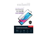 Insmat Brilliant Glass - Skjermbeskyttelse for mobiltelefon - full skjerm - 2.5D - glass - rammefarge svart - for Apple iPhone 15 Plus 861-1492