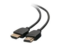 C2G 3ft 4K HDMI Cable - Ultra Flexible Cable with Low Profile Connectors - HDMI-kabel - HDMI hann til HDMI hann - 91.4 cm - dobbeltisolert - svart 41363