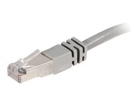 C2G Cat5e Booted Shielded (STP) Network Patch Cable - Koblingskabel - RJ-45 (hann) til RJ-45 (hann) - 20 m - STP - CAT 5e - formstøpt - grå 83757