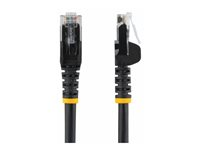 StarTech.com 7m CAT6 Ethernet Cable, 10 Gigabit Snagless RJ45 650MHz 100W PoE Patch Cord, CAT 6 10GbE UTP Network Cable w/Strain Relief, Black, Wiring is UL Certified/TIA - Category 6 - 24AWG (N6PATC7MBK) - Koblingskabel - RJ-45 (hann) til RJ-45 (hann) - 7 m - UTP - CAT 6 - formstøpt, uten hindringer - svart N6PATC7MBK