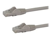 StarTech.com 3m CAT6 Ethernet Cable, 10 Gigabit Snagless RJ45 650MHz 100W PoE Patch Cord, CAT 6 10GbE UTP Network Cable w/Strain Relief, Grey, Fluke Tested/Wiring is UL Certified/TIA - Category 6 - 24AWG (N6PATC3MGR) - Koblingskabel - RJ-45 (hann) til RJ-45 (hann) - 3 m - UTP - CAT 6 - formstøpt, uten hindringer - grå N6PATC3MGR