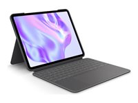 Logitech Combo Touch - Tastatur og folioveske - med styrepute - bakbelysning - Apple Smart connector - QWERTY - Nordisk (dansk/finsk/norsk/svensk) - grafitt - for Apple 13-inch iPad Pro M4 Wi-Fi, M4 Wi-Fi + Cellular 920-012763