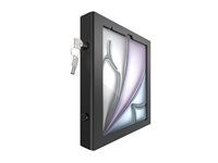 Compulocks iPad Air M2 & M3 13" Apex Enclosure Tilting Stand 8" - Black - Monteringssett (stativ, hus) - synlige foran/bak kamera og sensorer - for nettbrett - låsbar - metallramme - svart - skjermstørrelse: 8" - veggmonterbar - for Apple 13-inch iPad Air (M2, M3) TCDP0113APXB