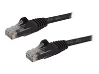 StarTech.com 7.5m CAT6 Ethernet Cable, 10 Gigabit Snagless RJ45 650MHz 100W PoE Patch Cord, CAT 6 10GbE UTP Network Cable w/Strain Relief, Black, Wiring is UL Certified/TIA - Category 6 - 24AWG (N6PATC750CMBK) - Koblingskabel - RJ-45 (hann) til RJ-45 (hann) - 7.5 m - UTP - CAT 6 - uten hindringer - svart N6PATC750CMBK