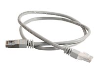 C2G Cat5e Booted Shielded (STP) Network Patch Cable - Koblingskabel - RJ-45 (hann) til RJ-45 (hann) - 30 m - STP - CAT 5e - formstøpt - grå 83758